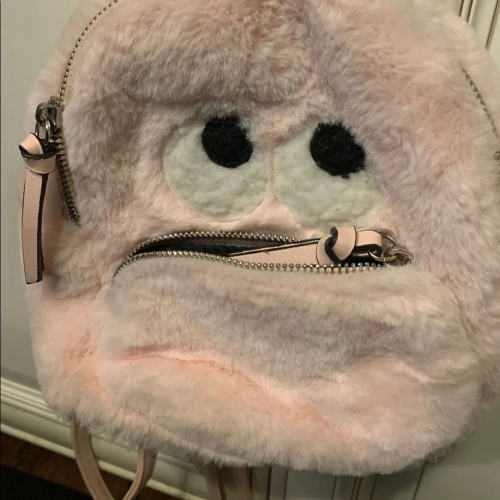 New Mad Love Mini Backpack Purse Faux  Fur handbag